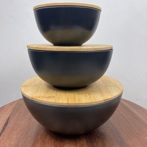 Bremel Home.set of 3 Melamine Mixing Bowls.